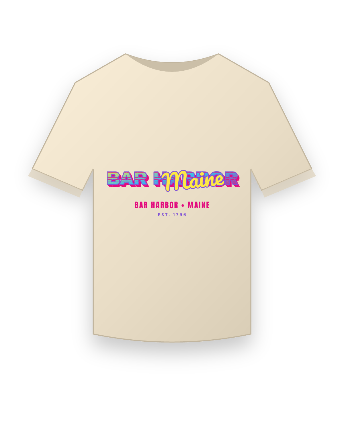 Bar Harbor Music TV Organic Cotton Tee in Natural