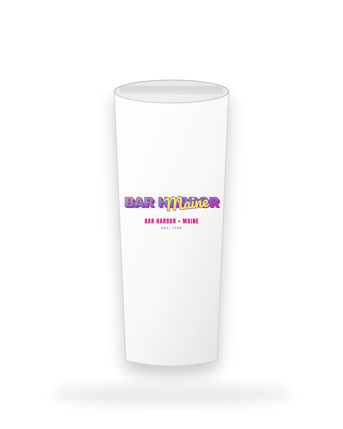 Bar Harbor Music TV Insulated Tumbler 20oz in White