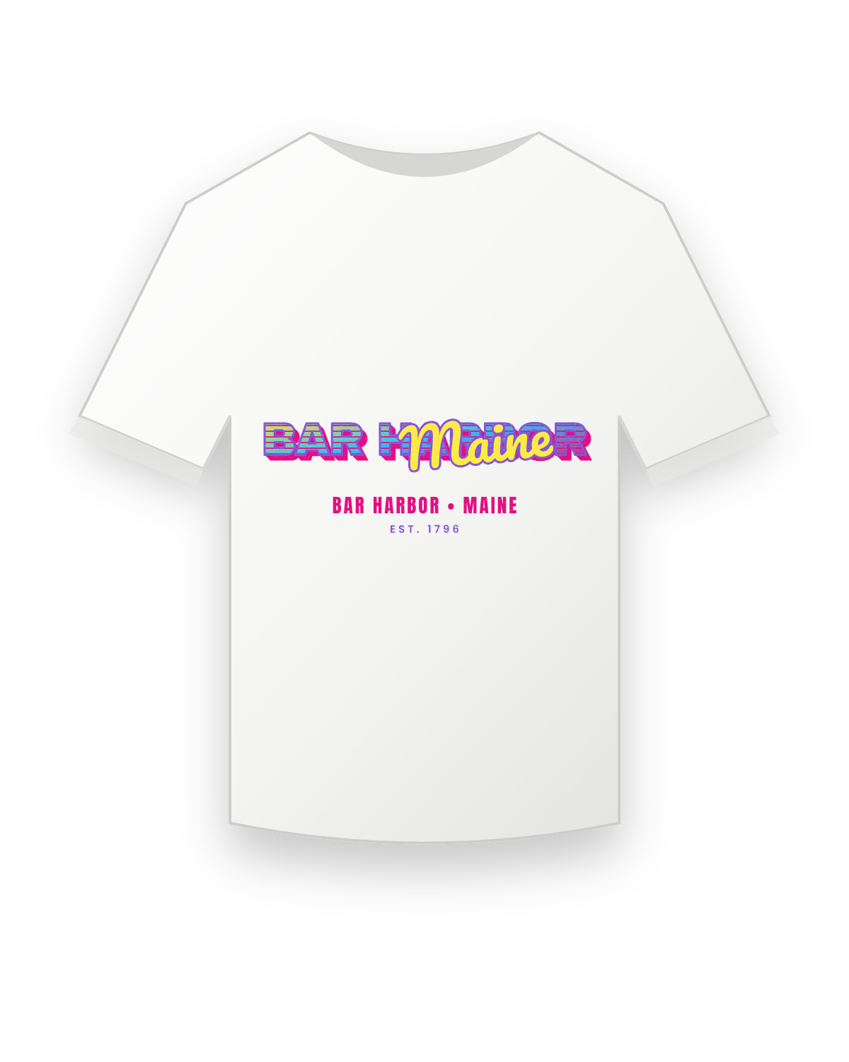 Bar Harbor Music TV Youth Tee in White