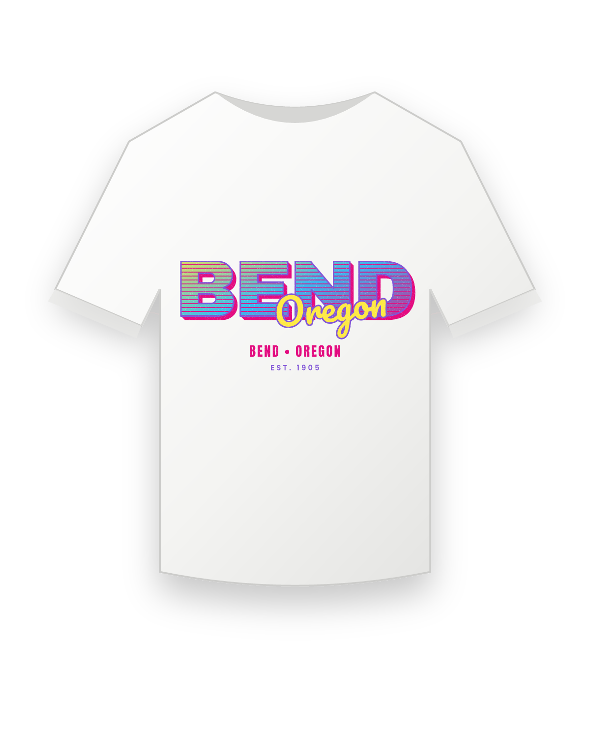 Bend Music TV Youth Tee in White