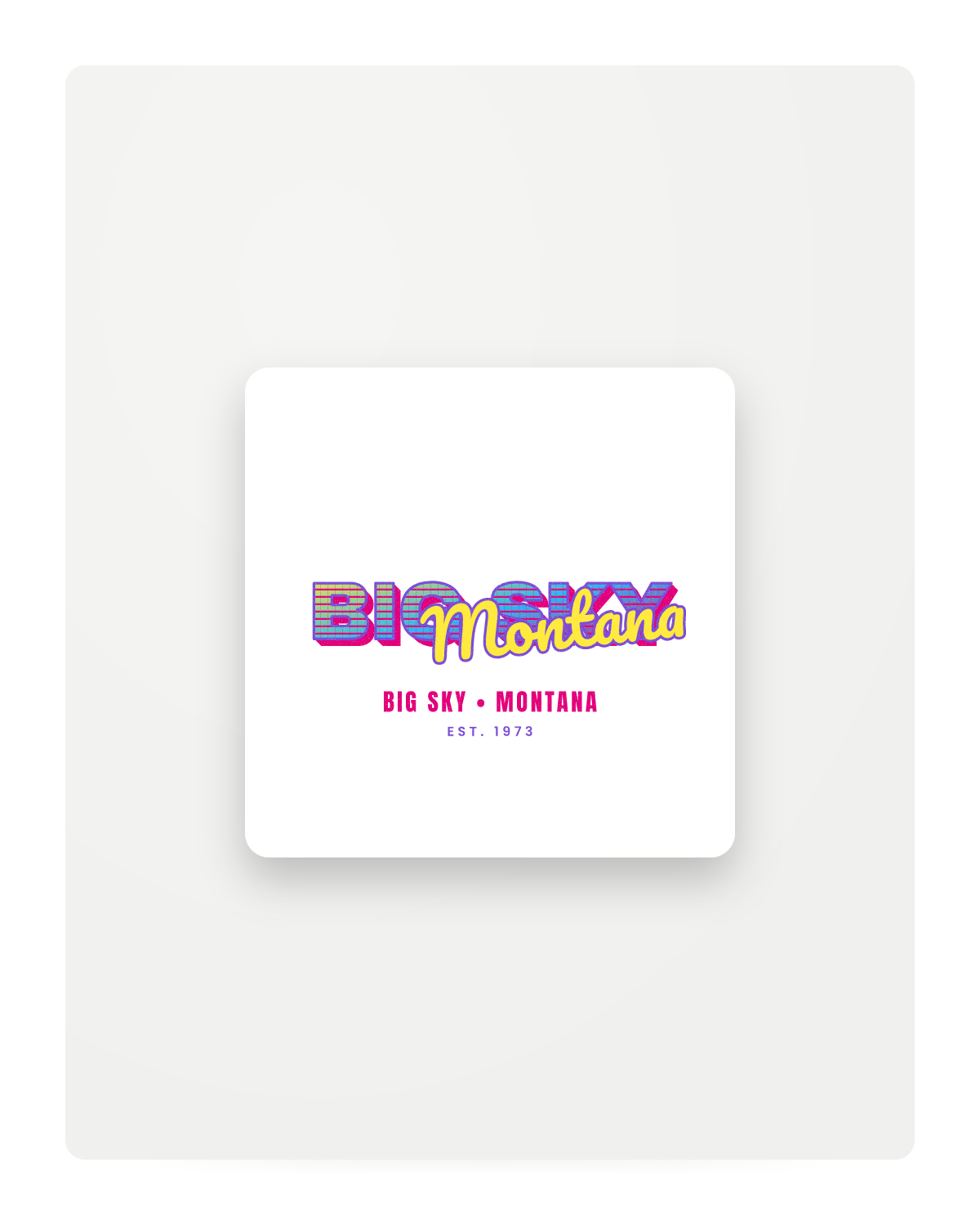 Big Sky Music TV Fridge Magnet in White