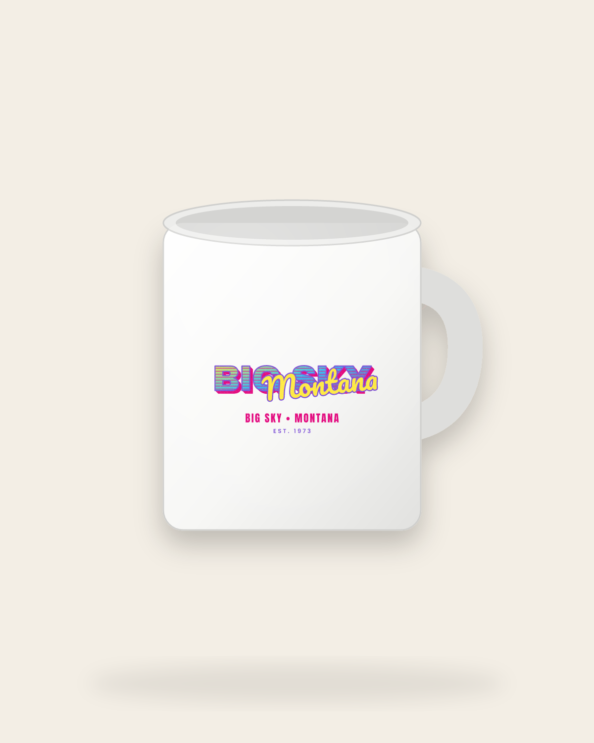 Big Sky Music TV Ceramic Mug 11oz in White