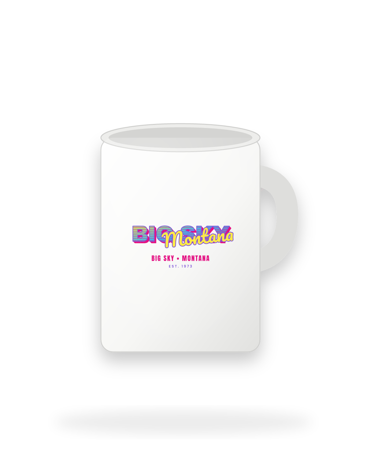 Big Sky Music TV Ceramic Mug 15oz in White