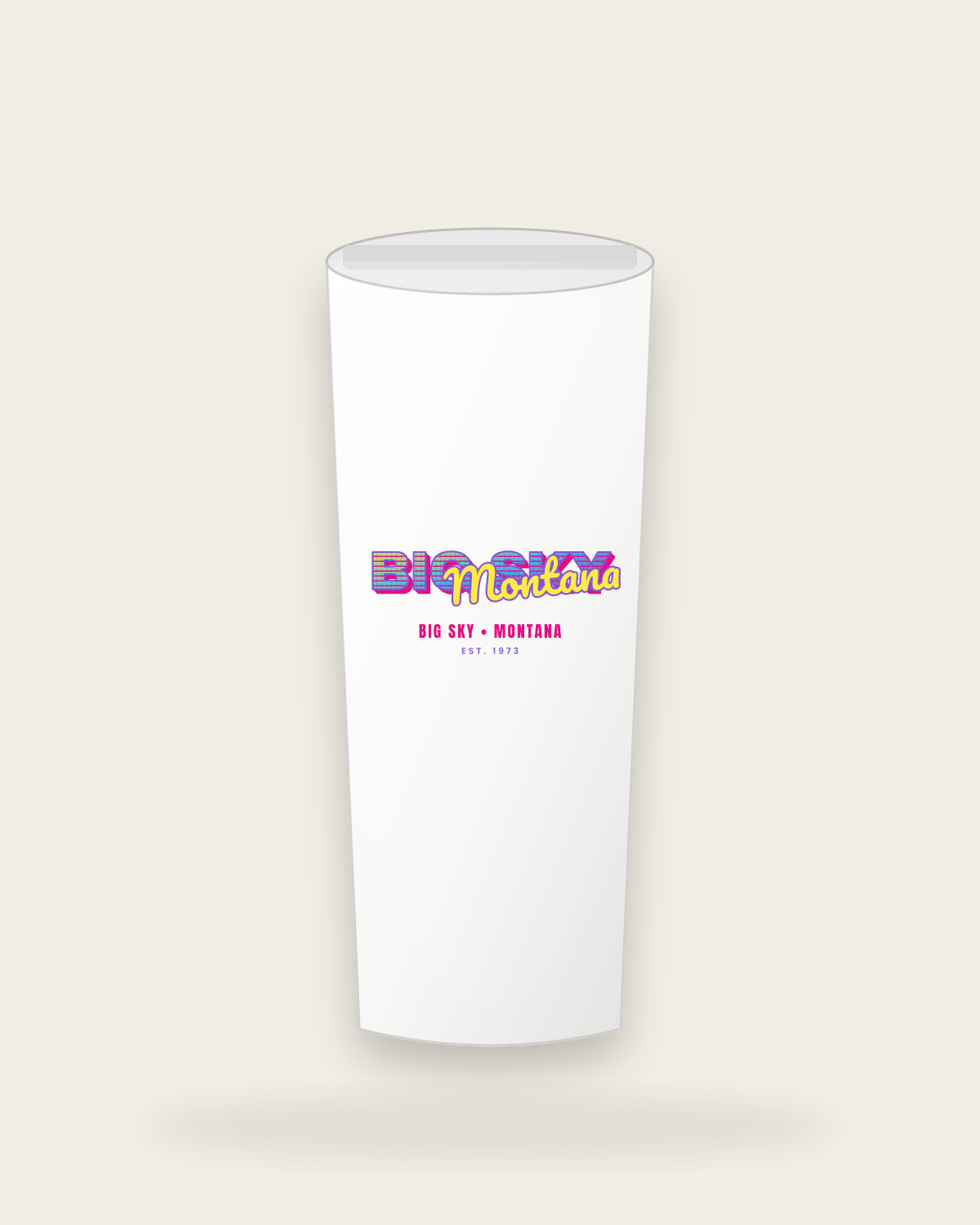 Big Sky Music TV Insulated Tumbler 20oz in White
