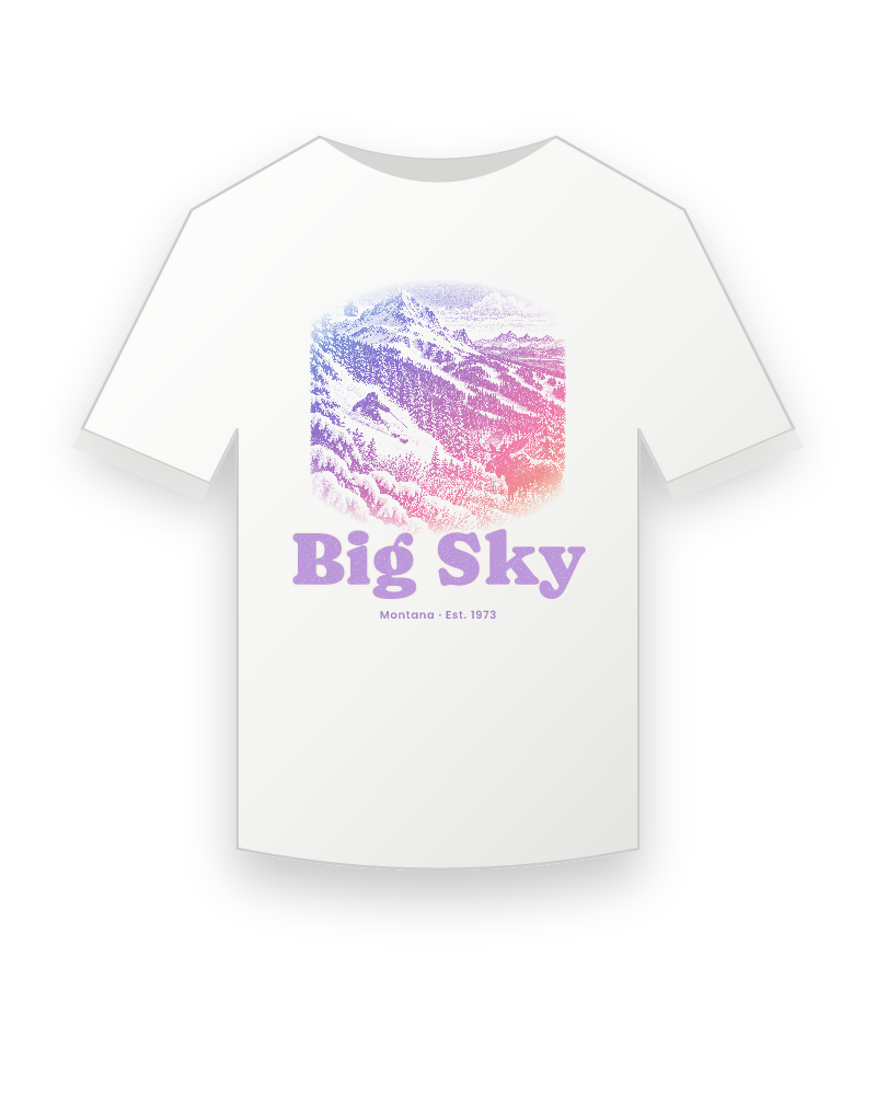 Big Sky Lone Mountain Youth Tee