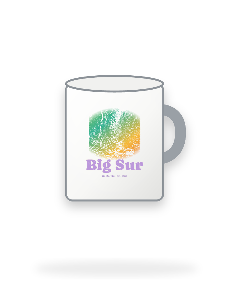 Big Sur Redwood Gorge Enamel Camp Mug