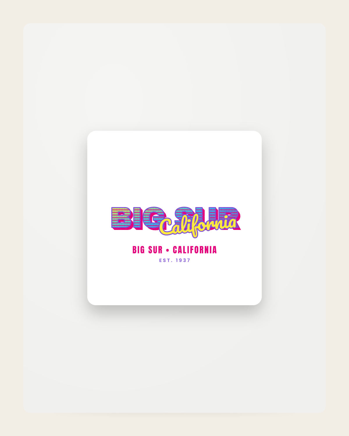 Big Sur Music TV Fridge Magnet in White