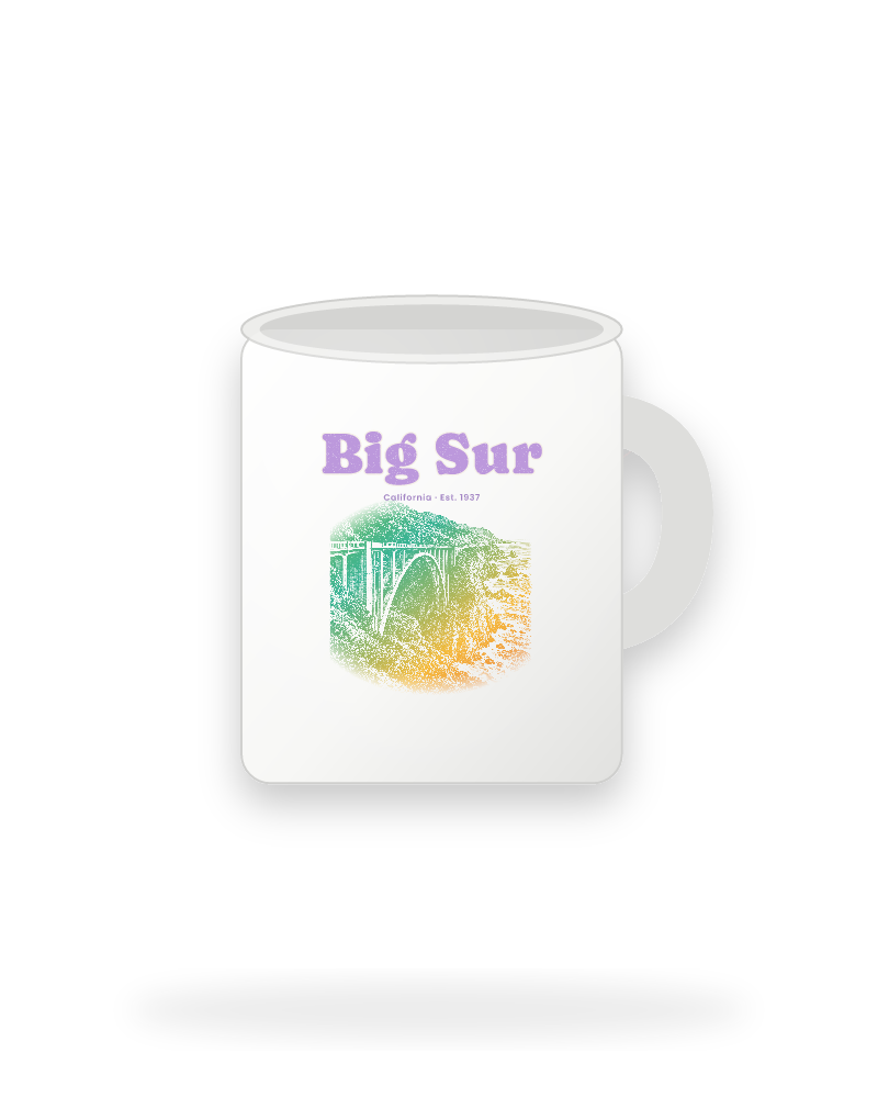 Big Sur Bixby Bridge Ceramic Mug 11oz