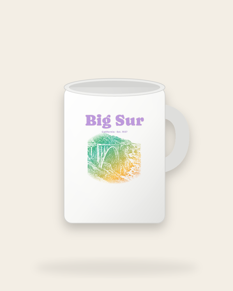 Big Sur Bixby Bridge Ceramic Mug 15oz