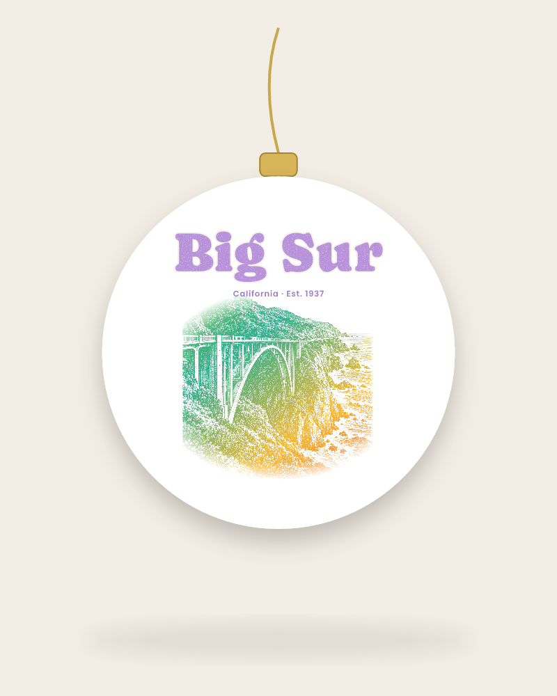 Big Sur Bixby Bridge Ceramic Ornament