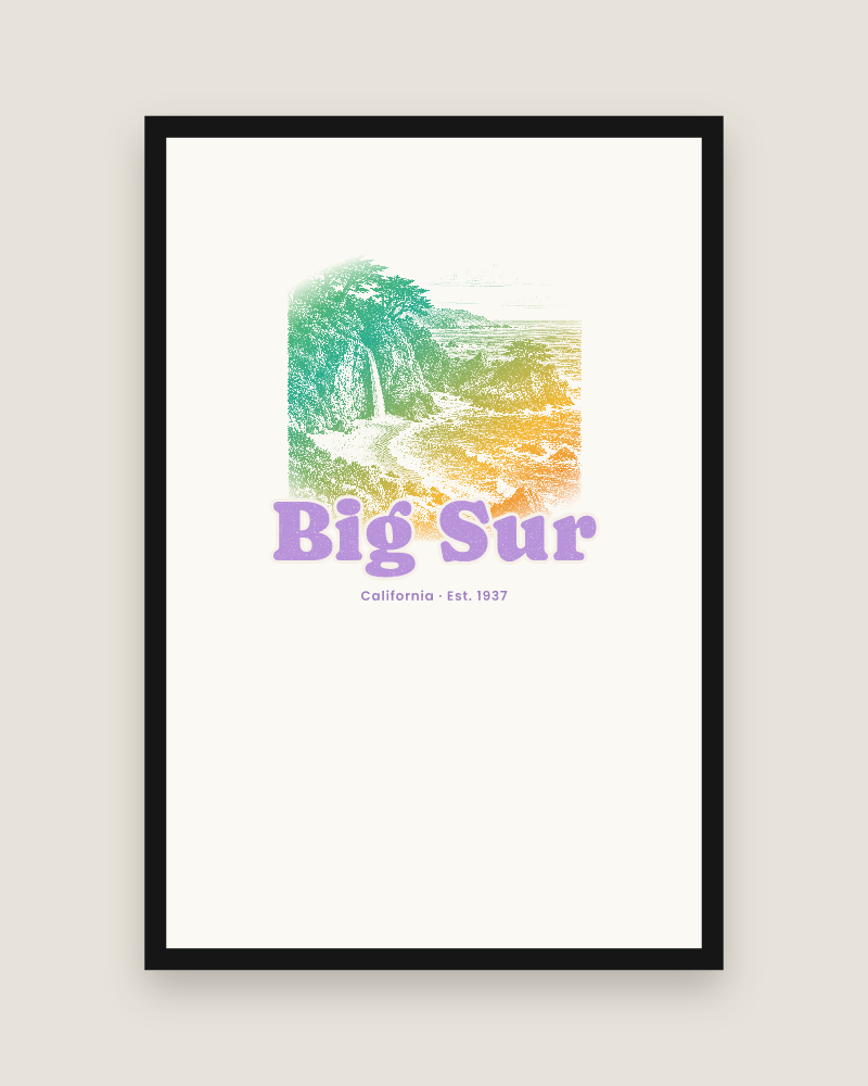 Big Sur McWay Falls Matte Poster