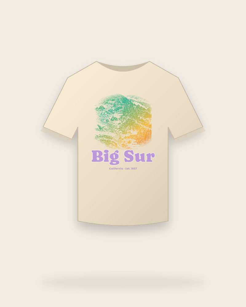 Big Sur Coast Map Classic Tee