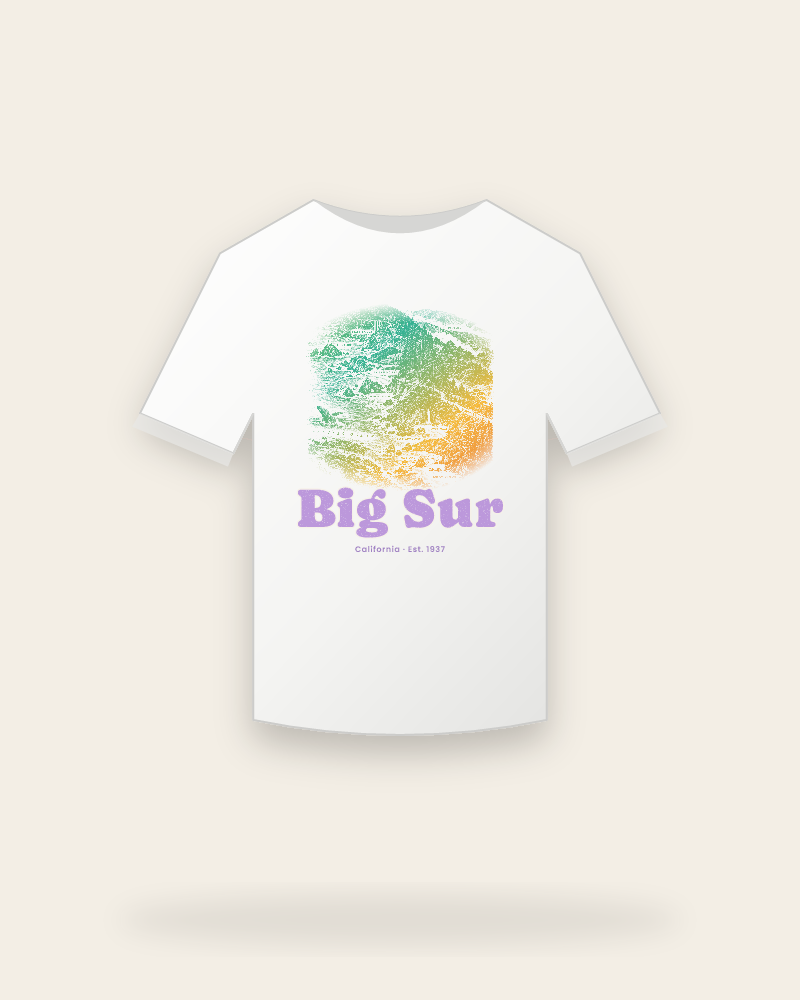 Big Sur Coast Map Youth Tee