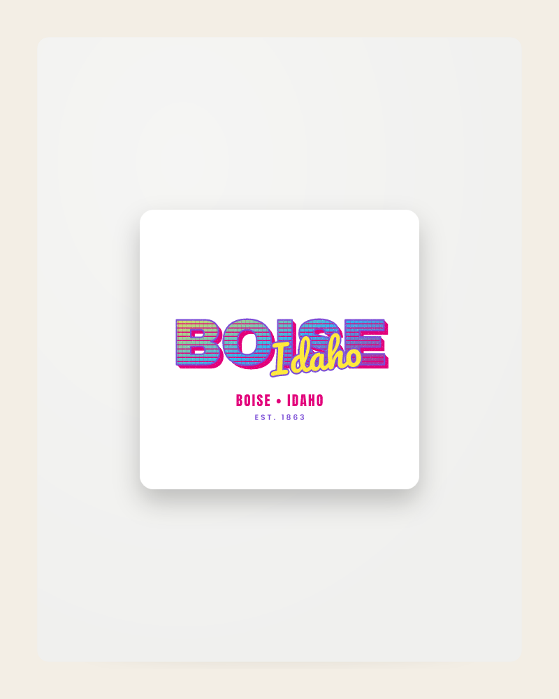 Boise Music TV Fridge Magnet