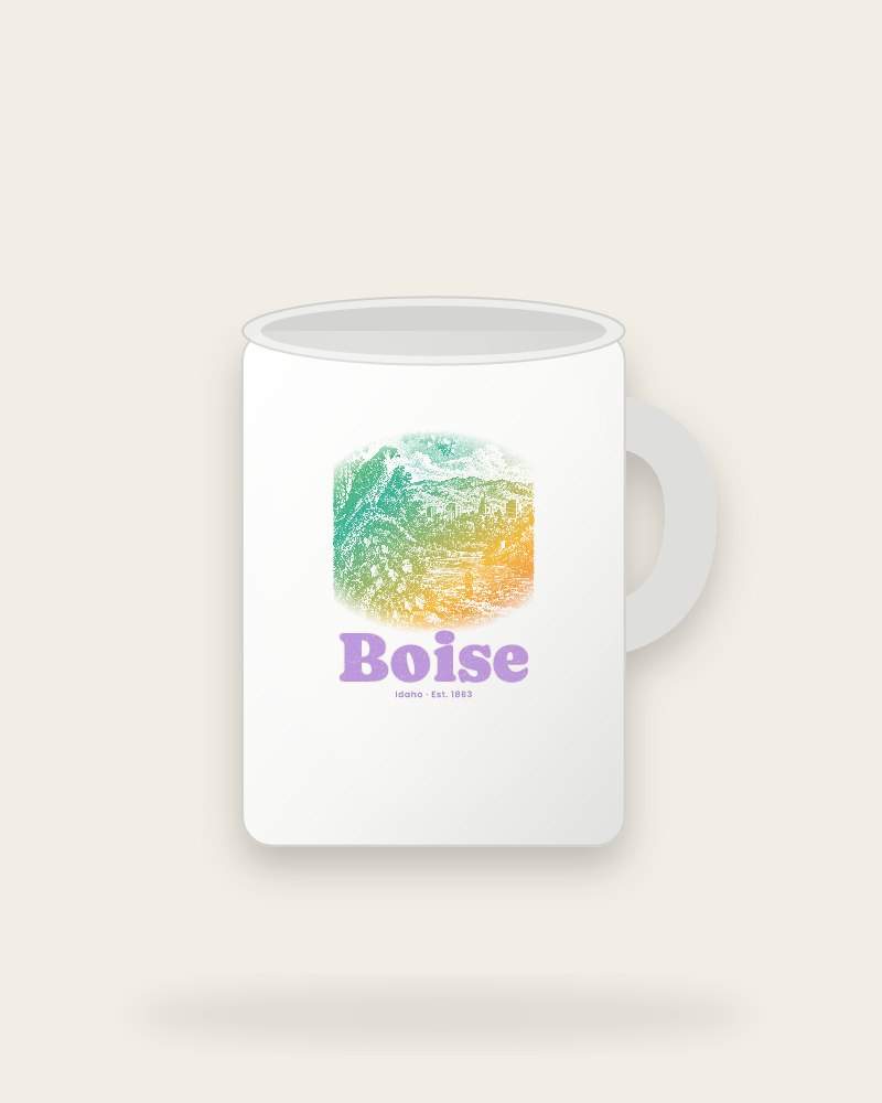 Boise River Falcon Ceramic Mug 15oz