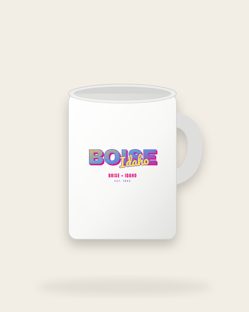 Boise Music TV Ceramic Mug 15oz