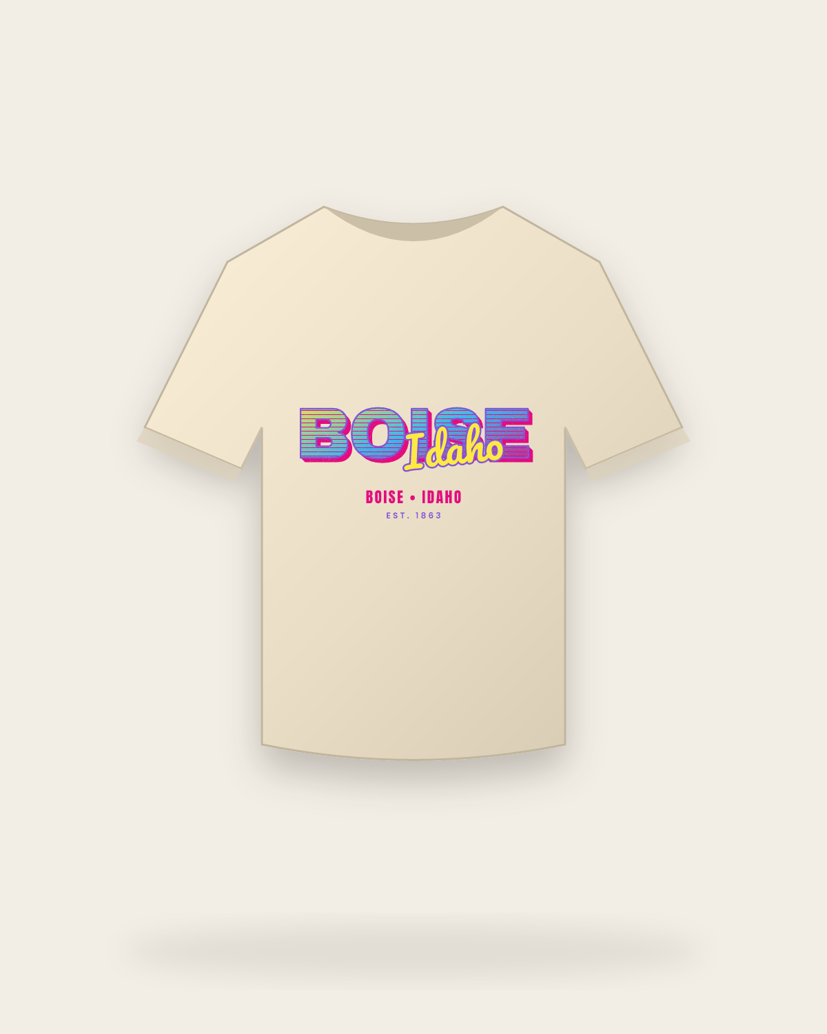 Boise Music TV Classic Tee in Natural