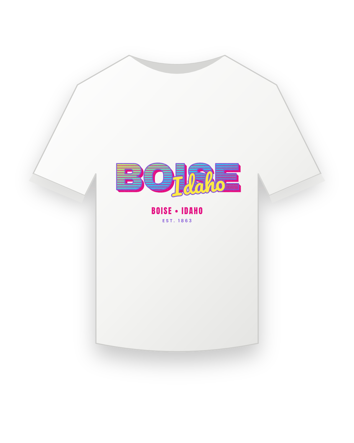 Boise Music TV Youth Tee in White