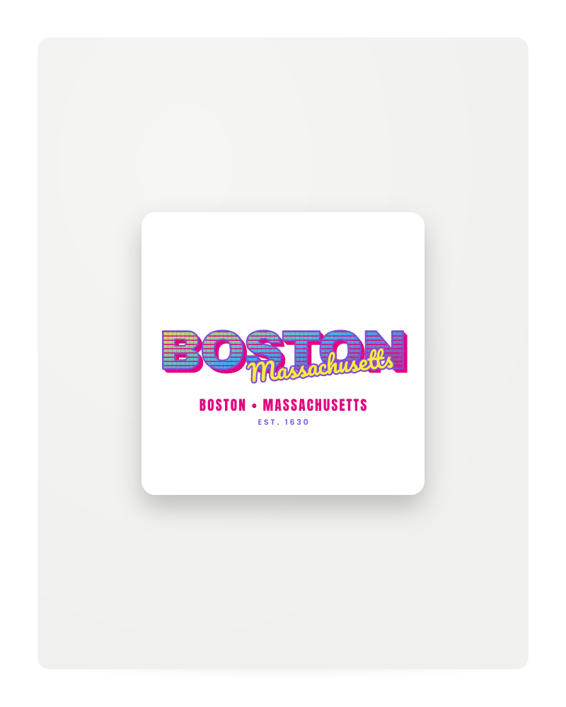 Boston Music TV Fridge Magnet