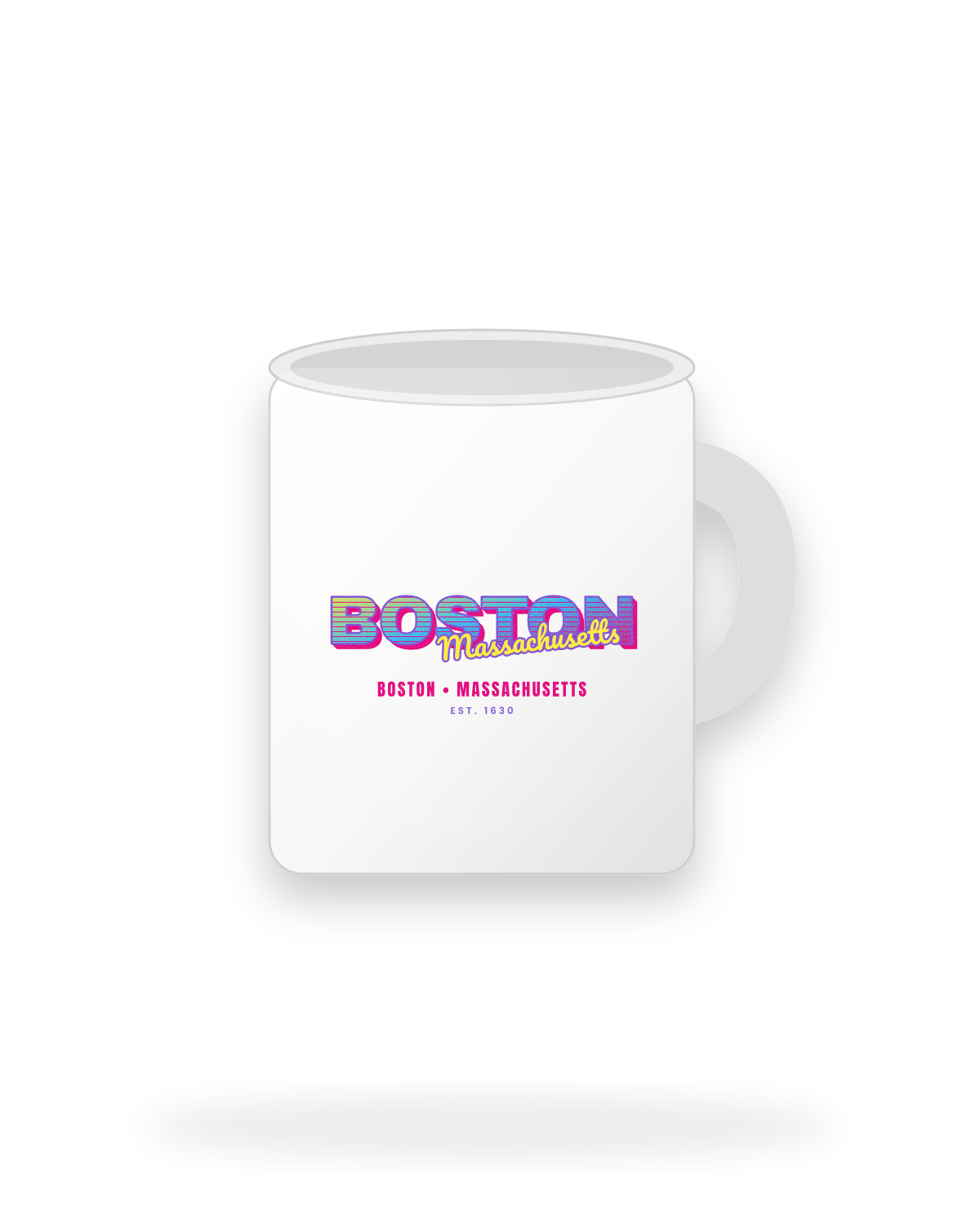 Boston Music TV Ceramic Mug 11oz in White