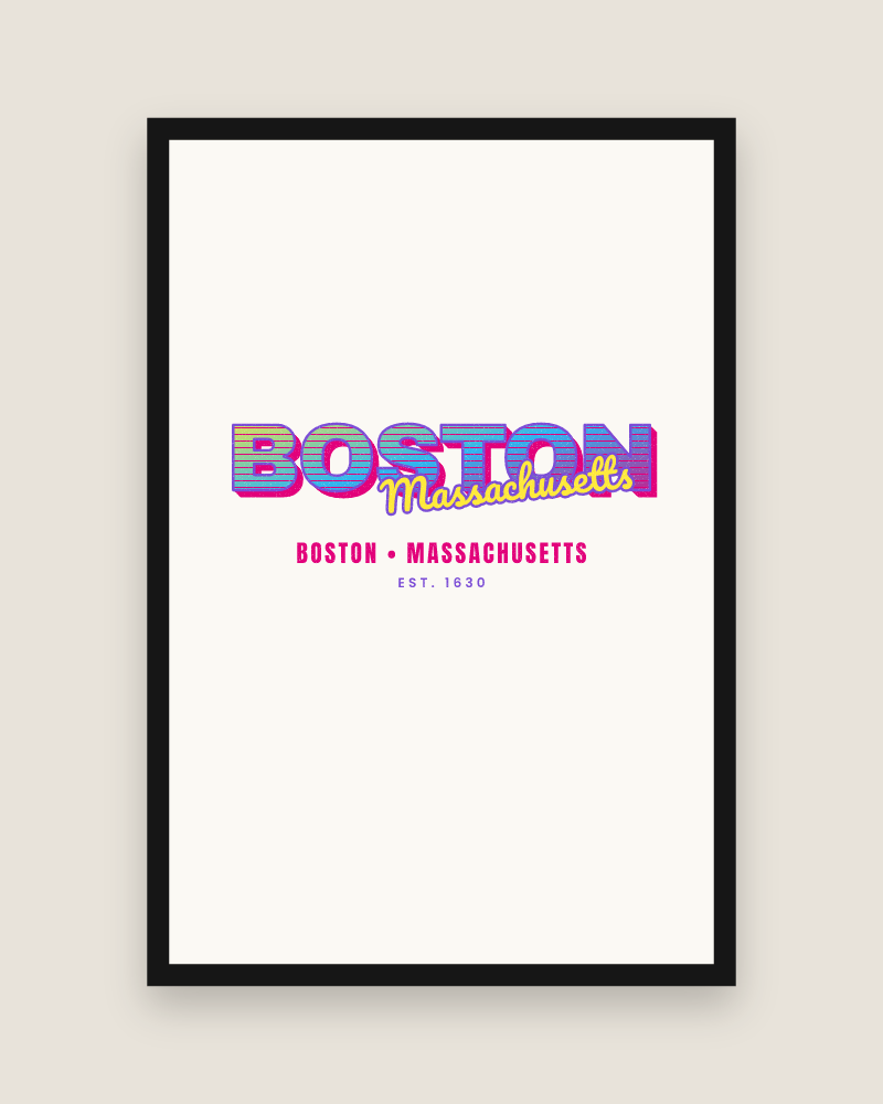 Boston Music TV Matte Poster