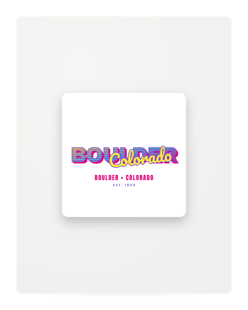 Boulder Music TV Fridge Magnet