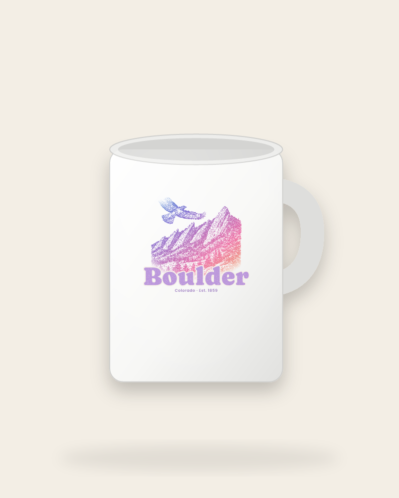 Boulder The Flatirons Ceramic Mug 15oz
