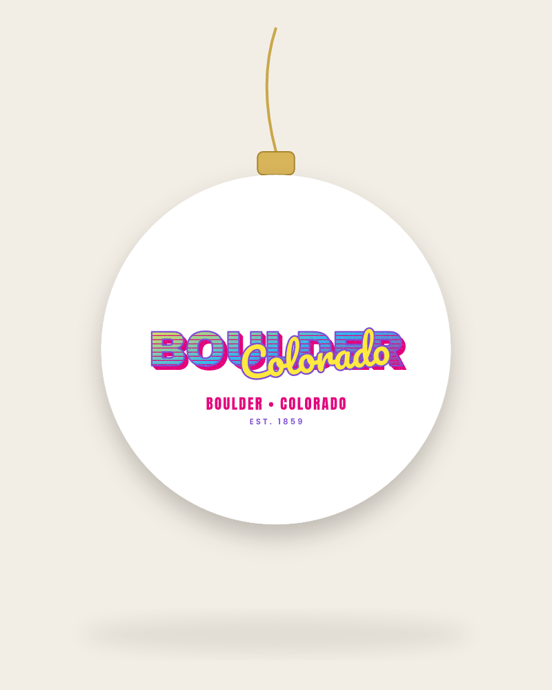 Boulder Music TV Ceramic Ornament