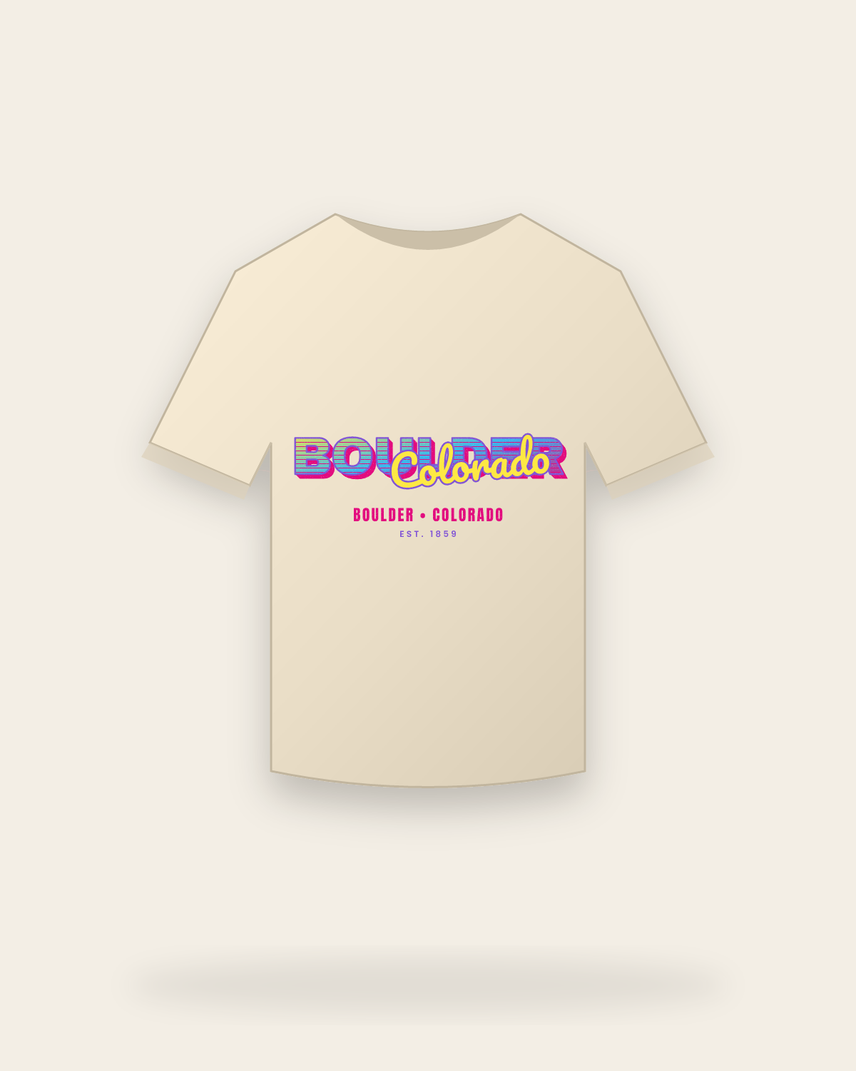 Boulder Music TV Classic Tee in Natural