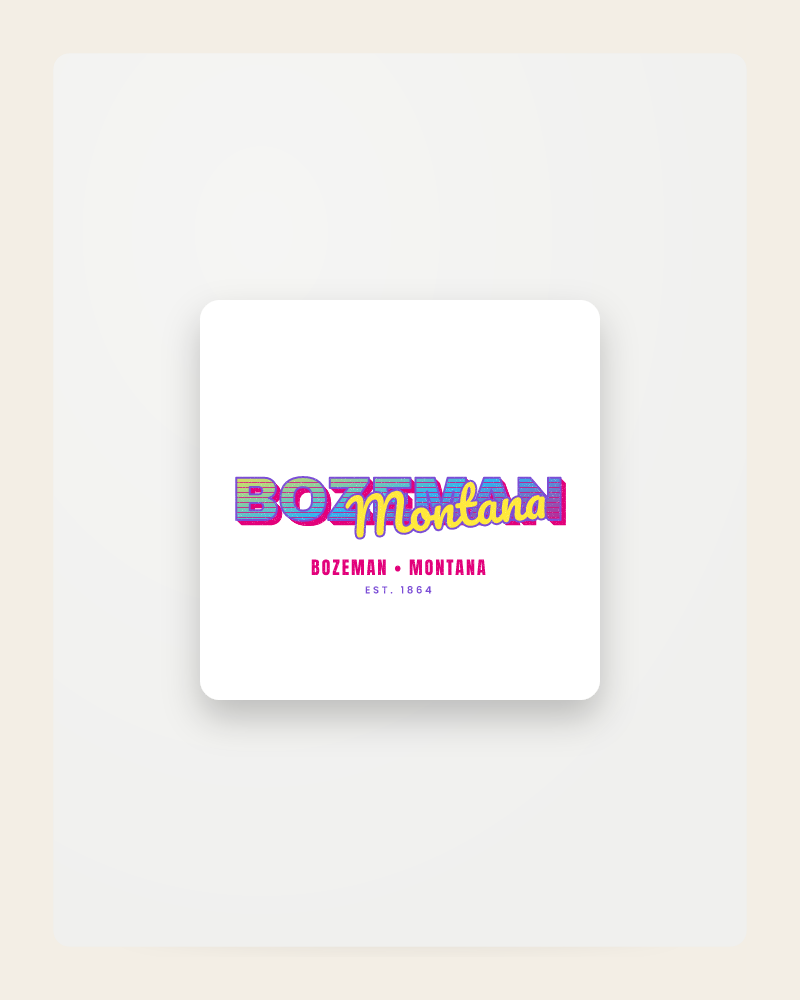 Bozeman Music TV Fridge Magnet