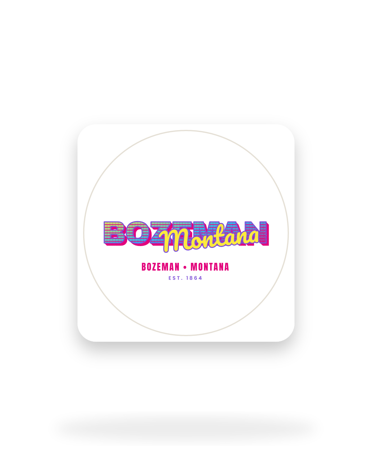 Bozeman Music TV Kiss-Cut Sticker in White