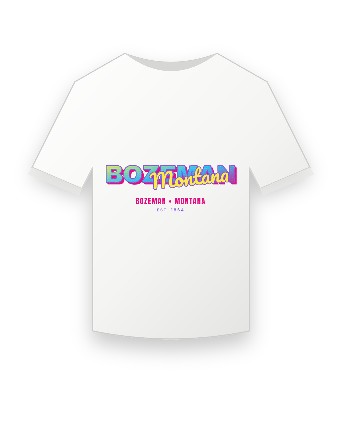 Bozeman Music TV Youth Tee in White
