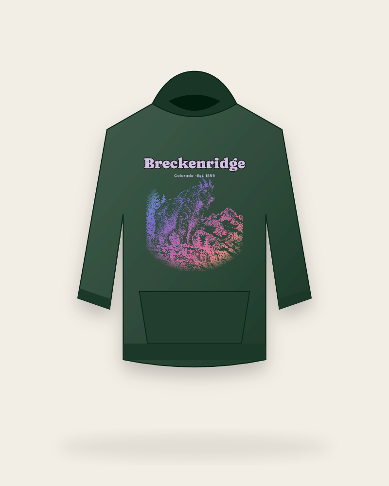 Breckenridge Mountain Goat Hooded Sweatshirt
