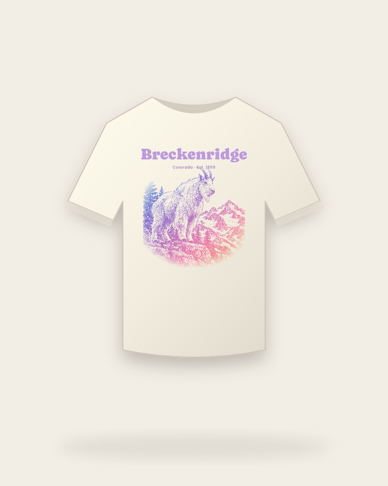 Breckenridge Mountain Goat Vintage Wash Tee