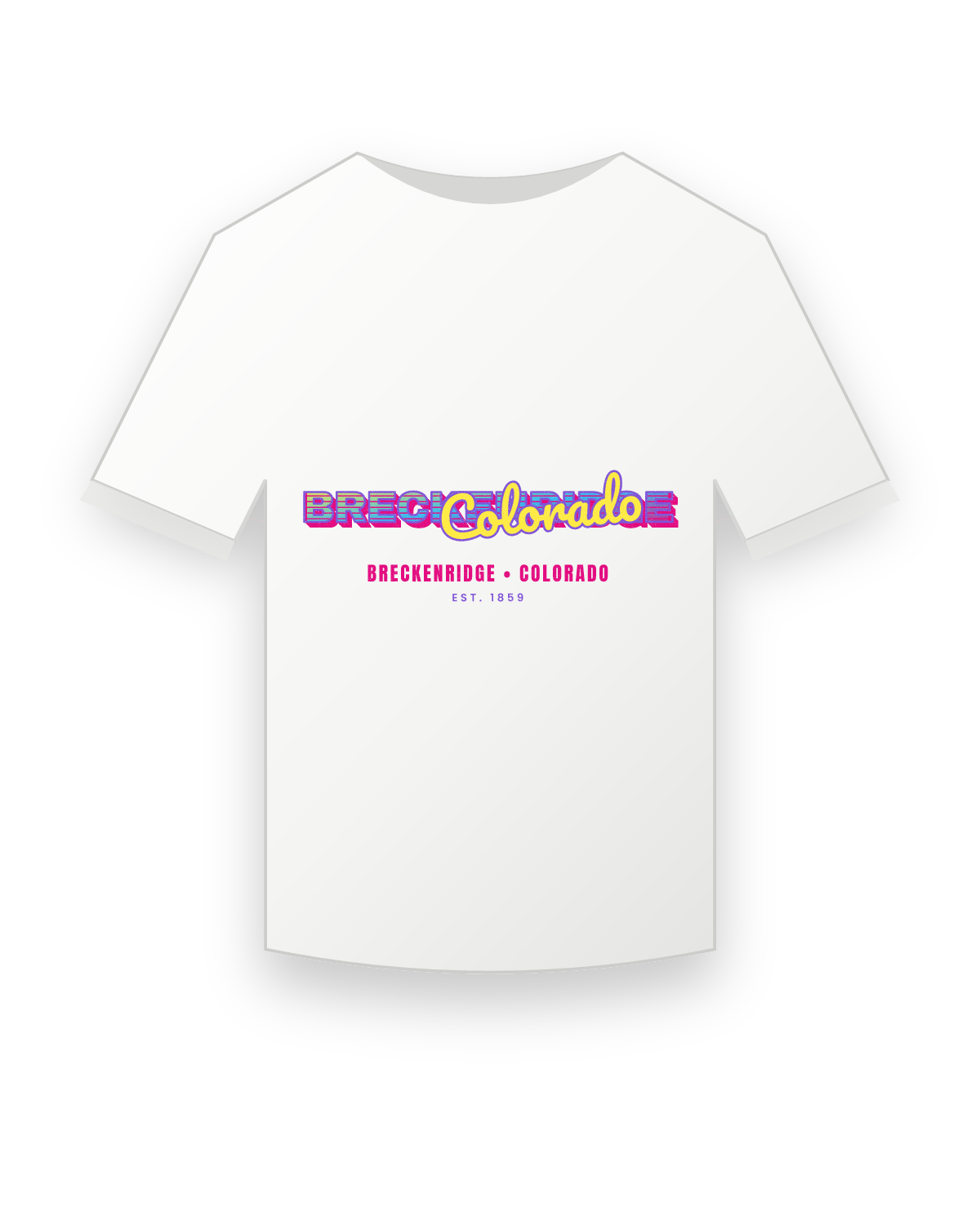 Breckenridge Music TV Youth Tee in White