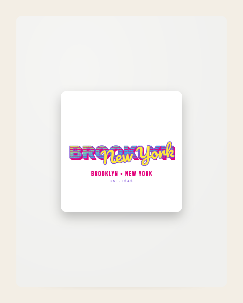 Brooklyn Music TV Fridge Magnet
