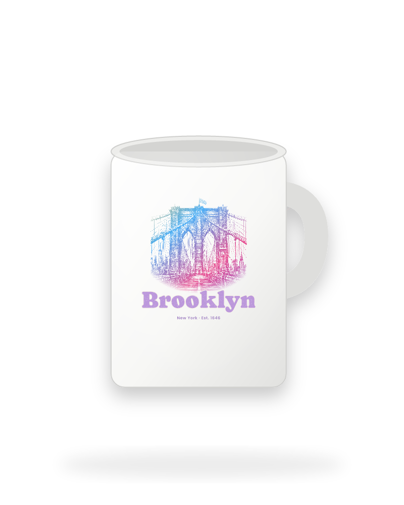 Brooklyn Brooklyn Bridge Ceramic Mug 15oz