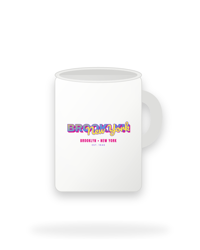 Brooklyn Music TV Ceramic Mug 15oz