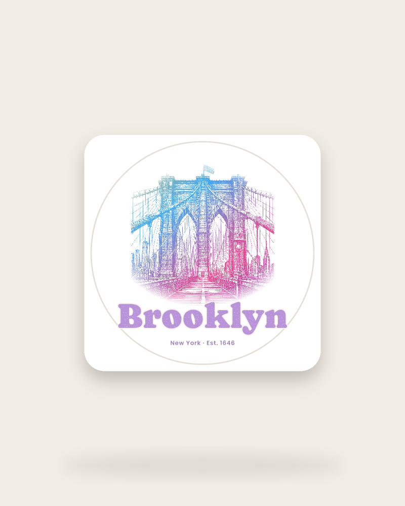 Brooklyn Brooklyn Bridge Kiss-Cut Sticker