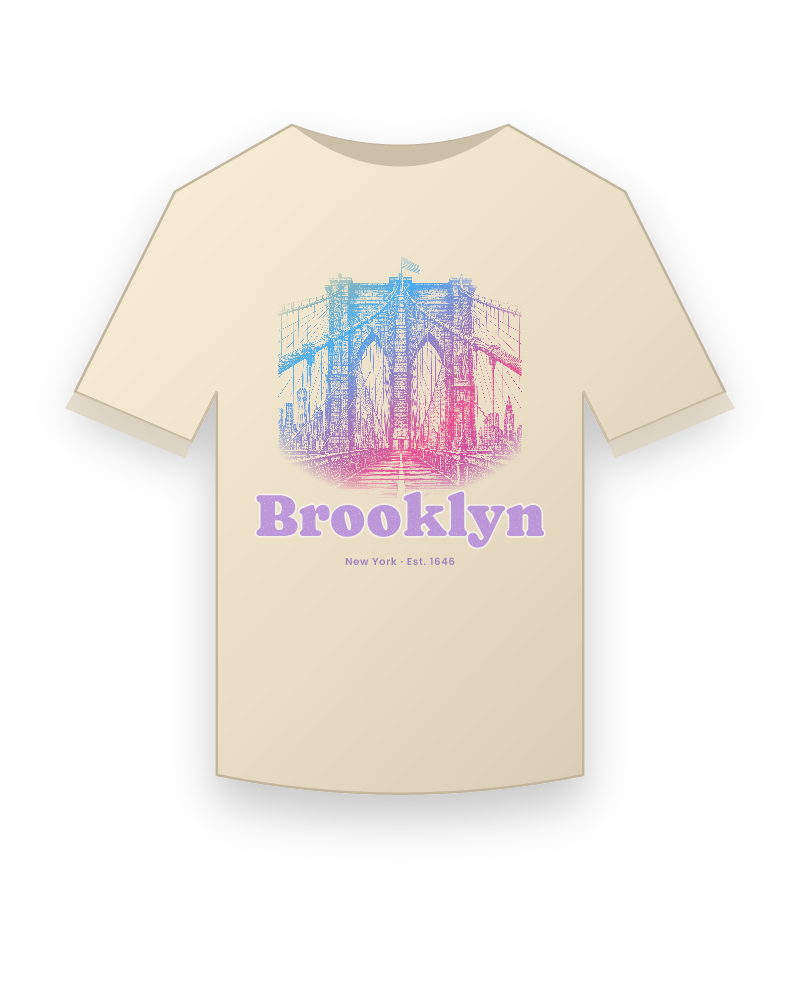 Brooklyn Brooklyn Bridge Organic Cotton Tee