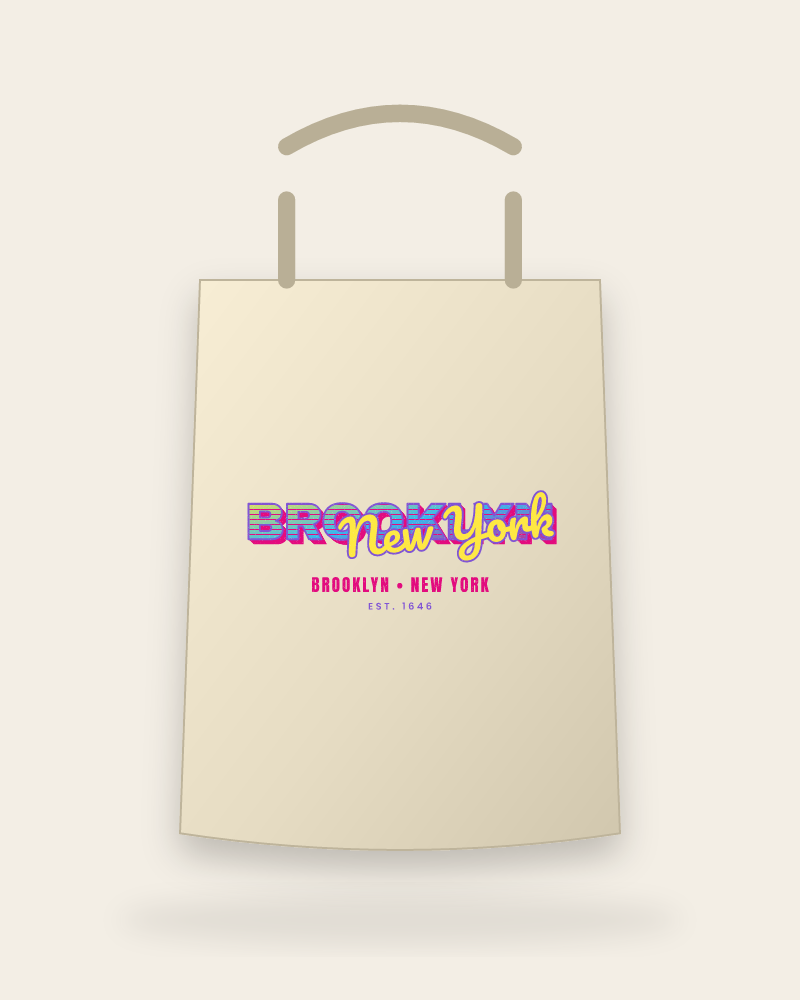Brooklyn Music TV Canvas Tote