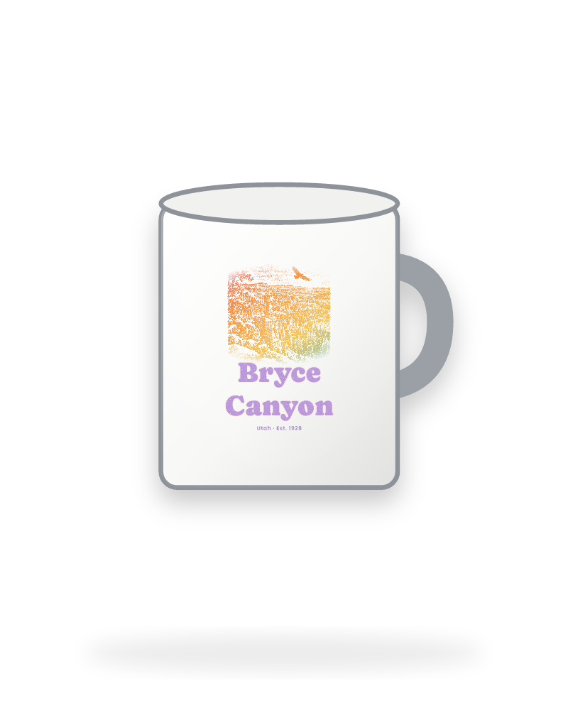 Bryce Canyon Hoodoos at Dawn Enamel Camp Mug