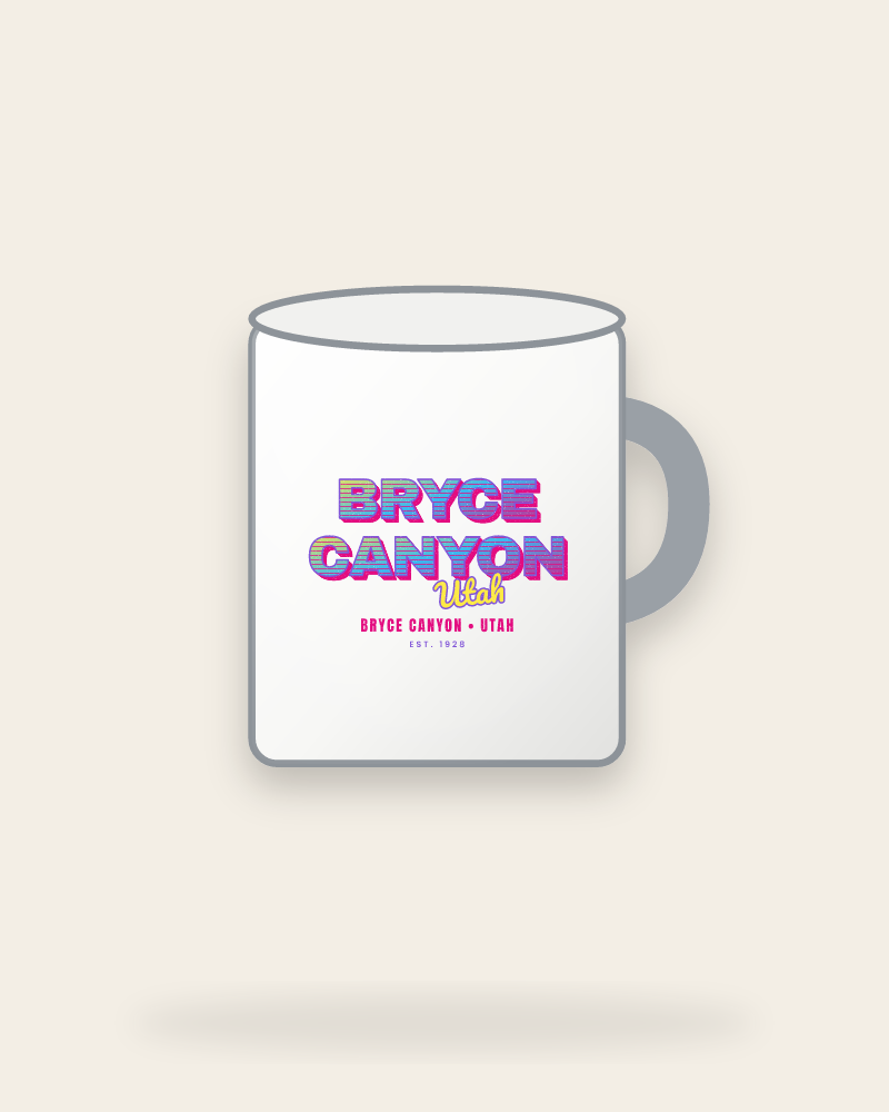 Bryce Canyon Music TV Enamel Camp Mug
