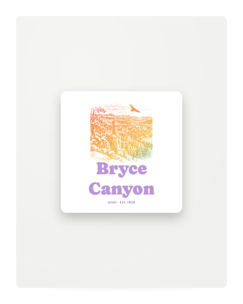 Bryce Canyon Hoodoos at Dawn Fridge Magnet