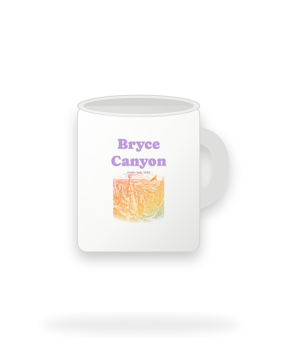 Bryce Canyon Thor's Hammer Ceramic Mug 11oz in White