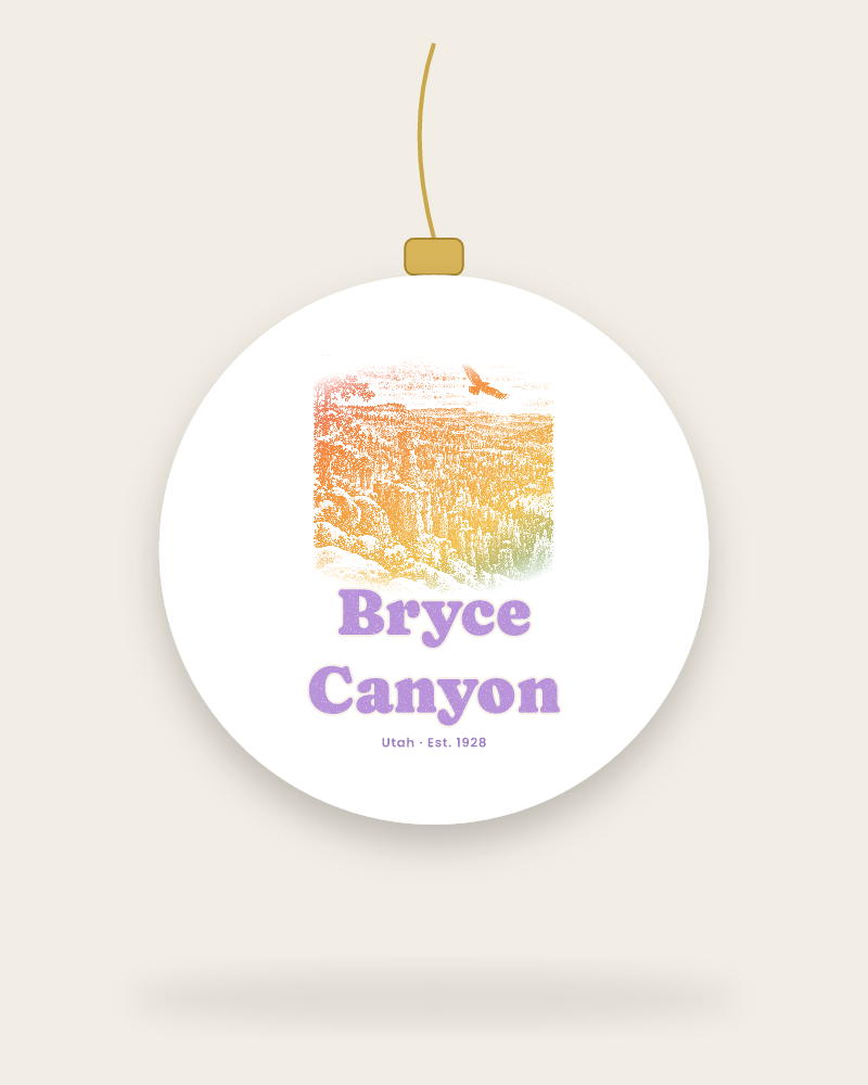 Bryce Canyon Hoodoos at Dawn Ceramic Ornament