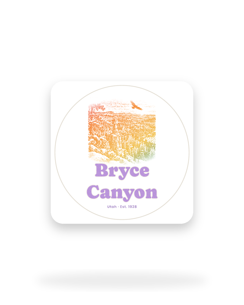Bryce Canyon Hoodoos at Dawn Kiss-Cut Sticker