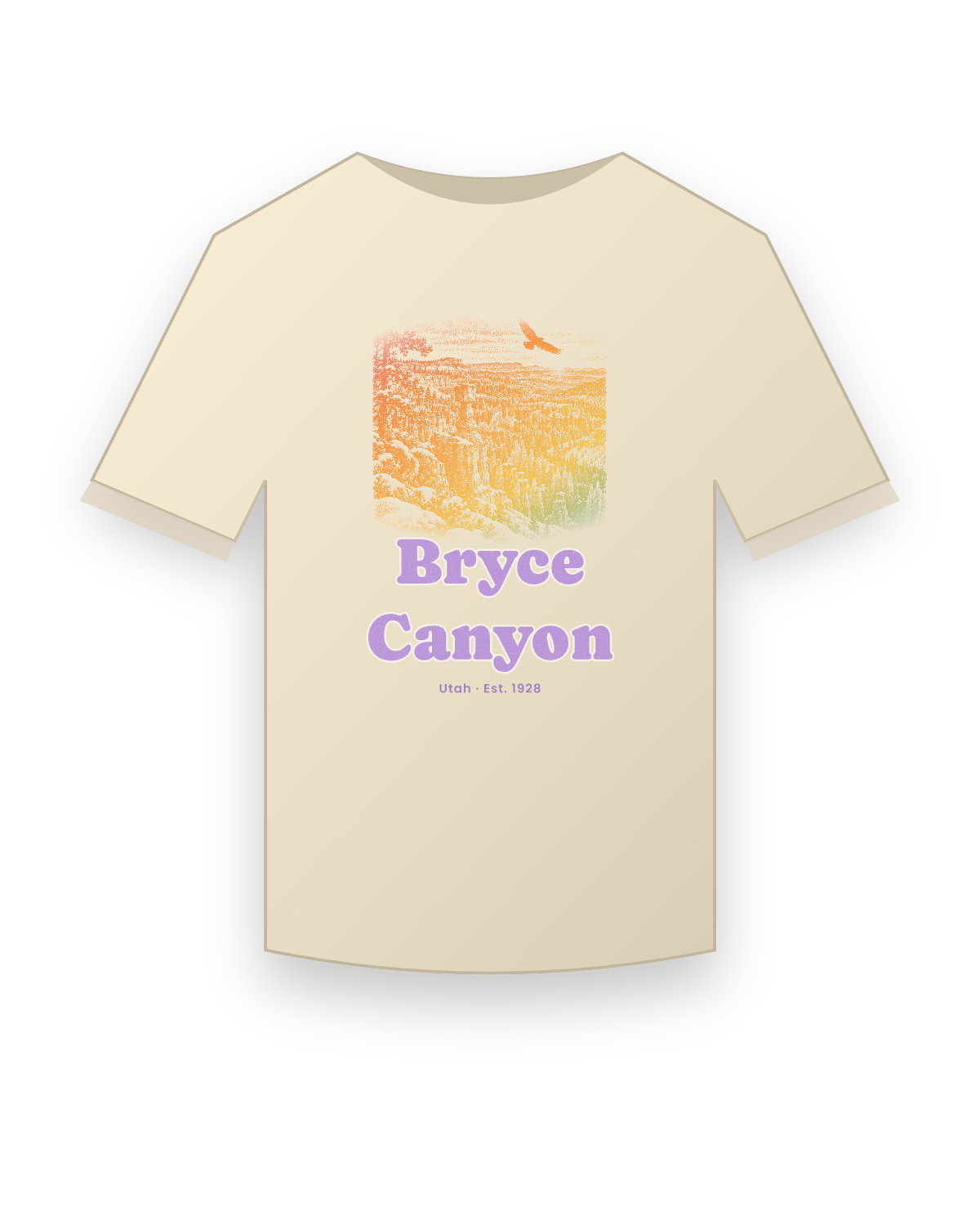 Bryce Canyon Hoodoos at Dawn Classic Tee in Natural