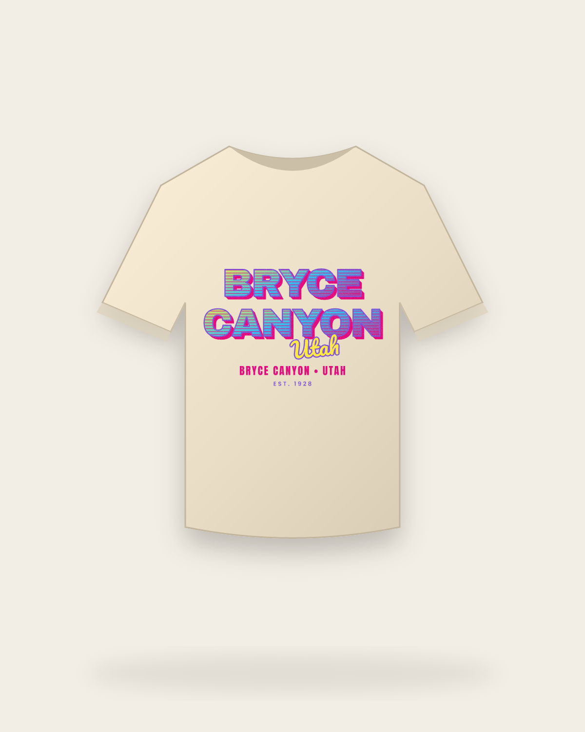 Bryce Canyon Music TV Classic Tee in Natural