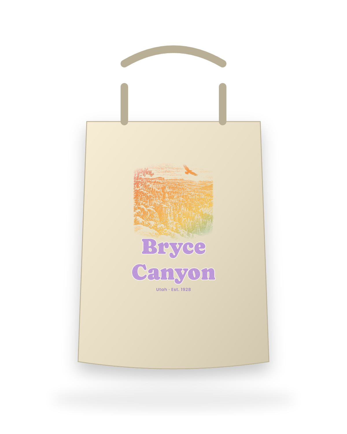 Bryce Canyon Hoodoos at Dawn Canvas Tote in Beige